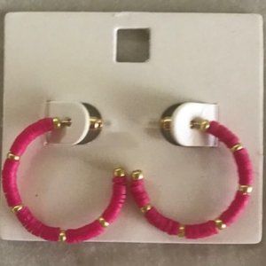 Beaded Hoop Earrings